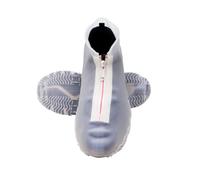 Men's Outdoor Zipper Rain Shoes Cover Adults Large Capacity Silicone Protective Boot Sock 2PCS (CL2, XL)
