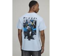 Men's Oversized Batman License Print T-Shirt | Blue | Size Medium | BOOHOOMAN