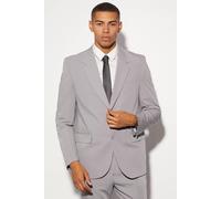 Men's Oversized Boxy Single Breasted Suit Jacket | Grey | Size 38 | boohooMAN