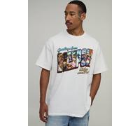 Men's Oversized Deadpool License Print T-Shirt | White | Size X-Small | BOOHOOMAN