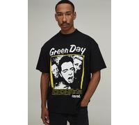 Men's Oversized Green Day Nimrod License Print T-Shirt | Black | Size Large | BOOHOOMAN