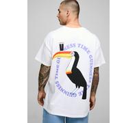 Men's Oversized Guinness License Printed T-Shirt | White | Size X-Small | BOOHOOMAN