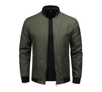 Mens Oversized Jackets Clearance Solid Full Zip Long Sleeve Retro Office Business Coats Winter Casual Loose Windbreaker Lightweight Windproof Outwear Outdoor Daily Sport Coats M-6XL Today's Deals