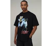 Men's Oversized OutKast License Print T-Shirt | Black | Size Small | BOOHOOMAN