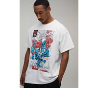 Men's Oversized Spider Man License Print T-Shirt | White | Size Large | BOOHOOMAN