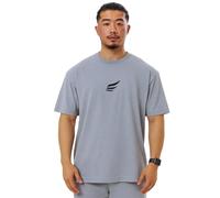 Mens Oversized T-Shirt - Comfortable & Durable Cotton Mens Gym Top | Sports, Fitness & Casual Style - Oversized Gym T-Shirt for Men (UK, Alpha, XL, Regular, Regular, Grey)
