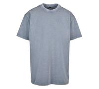 Mens Oversized T Shirt Short Sleeve Crew Neck Acid Washed Thick Heavy Cotton Tee