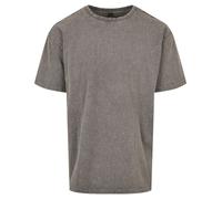 Mens Oversized T Shirt Short Sleeve Crew Neck Acid Washed Thick Heavy Cotton Tee