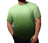 Mens Oversized T Shirt Summer Short Sleeve Stylish Gradient Color Casual Shirts Comfy Daily Loose Fit Crew Neck Big and Tall T Shirts Basic Breathable Lightweight Work out Sport Running Tshirt T-Shirt