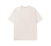 Men's Oversized T-Shirts Cotton Unisex Short Sleeves Casual Loose Wash Solid Basic Tee Tops（TApricot-S）