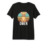 Mens Owen - Cute Boy Name with Cute Lion Premium T-Shirt