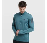 adidas Mens Running Own The Run 1/2 Zip Top - Green, Preloved Teal, Size Xl, Men Preloved Teal