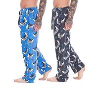 Mens Pack of 2 Gamer Lounge Pants | Gaming Controller Designs | Soft Fleece Sleep/Lounge Wear | Gamer Gift Idea - Mens Sizes S - 2XL (2XL)