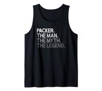 Mens Packer Man The Myth Legend Gift Tank Top