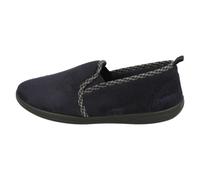 Mens Padders Memory Foam Full Slippers Lewis Grey Navy UK Size 6 7 8 9 10 11 12