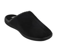 Padders Luke Wide Fitting Mens Memory Foam Mule Open Back Slippers - Black, UK6