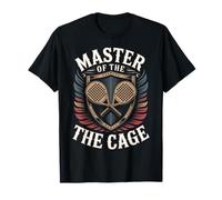 Mens Padel Sport Retro Funny Master of The Cage T-Shirt