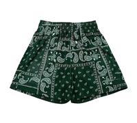 Men's Paisley Mesh Graphic Print Retro Leisure Shorts Athletic Gym Basketball Shorts Hawaiian Swimming Shorts Baggy Swimming Shorts Beach Swimming Shorts Men Sweat Shorts, 01 Green, L
