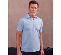 Men's Pale Blue Cotton Pique Short Sleeve Polo Shirt - Size: XXL - Savile Row Company