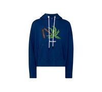 Men's Palm Angels Broken Palm Tree Blue Hoodie - Navy