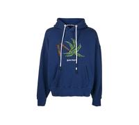 Men's Palm Angels Broken Palm Tree Navy Blue Hoodie
