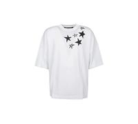 Men's Palm Angels Shooting Stars Overlogo Oversize White T-Shirt