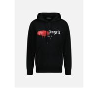 Men's Palm Angels Tokyo Sprayed Logo Hooded Sweatshirt Black