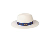 Mens Panama Hat Printed Band Summer Fedora Hats Straw Trilby Headwear