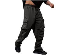 Mens Pants Casual Cargo Man Straight Leg Loose Gym Athletic Sweatpant Pockets Relaxed Cargo Pant Men's Drawstring Sweatpants Hiking Outdoor Sport Pants Stretch Elastic Waist Drawstring Joggers Pant