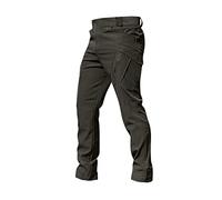 Mens Pants UK Clearance, Mens Outdoor Cargo Work Trousers Military Tactical Combat Pants Camping Hiking Trousers with Multi-Pocket Gifts for Him,Gray,L,U62A