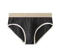 Mens Pants Underwear-Mens Boxer Shorts-Men's Solid Color Mid Waist U Size Triangle Briefs for Everyday Comfort and Support from Men’s Underwear (Black- XXXL)