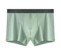 Men'S Pants Underwear,Men's underwear 2 | Underwear Shorts Fashionable Flat Corner Drawstring Solid Color Underwear Youth Breathable Men's Four Cornered Pants (Light Green, XXXXL)