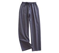 Mens Pants, Walking Trousers for Men Uk, Spring And Summer Thin Day System Plaid Home Pants Loose Home Pajama Pants lightweight Trousers