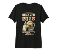 Mens Papa 2026 Loading, Fatherhood, Expecting Dad, Father to Be Premium T-Shirt