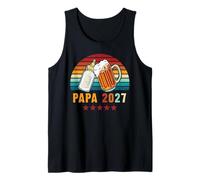 Mens Papa 2027 Daddy Baby Reveal Going to Be A Dad Tank Top
