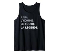 Mens Papa Footix The Man The Legend Gift Footballer Tank Top