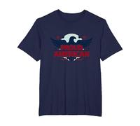 Mens Patriotic Proud American Eagle Stars USA Flag T-Shirt, Men's Big and Tall, Navy, 4X Tall