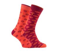 Mens Patterned Socks Bright Coloured 2 Pair Pack Luxury by Farah