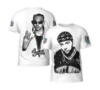 Men's Paul Hip Hop Rapper Sean T Shirt Crew Neck tee Shirt Casual Elements Short Sleeve Soft Vintage Adult Summer Streetwear Classic Top Tees