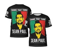 Men's Paul Hip Hop Rapper Sean T Shirt Crew Neck tee Shirt Casual Elements Short Sleeve Soft Vintage Adult Summer Streetwear Classic Top Tees