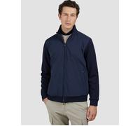 Men's Paul & Shark Men's Re 4x4 Stretch and Active Fleece Cotton Typhoon Jacket - Navy