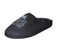 Mens Peaky Blinders Mule Slipper Shelby 016257 - Grey Textile - UK Size 8 - EU Size 42 - US Size 9