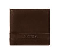 Men's Pebble Grain Leather Bifold Wallet with RFID Blocking - Dark Tan / One