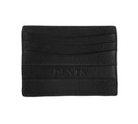 Men's Pebble Grain Leather Card Holder with RFID Blocking and Window Pocket - Black / One