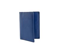Men's Pebble Grain Leather Card Holder with RFID Blocking - ROYAL BLUE / ONE