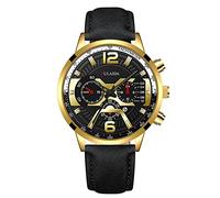 Mens Pedometer Watch Stainless Case Belt Analog Wrist Watch Sne573 (A, One Size)
