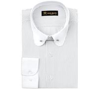 Men's Penny Collar Dress Shirt with Pin Collar Bar | Long Sleeve | Button-Up Stylish Formal