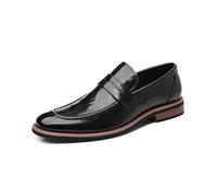 Men's Penny Loafers Slip-On Dress Shoes, Comfortable Casual Business Formal Shoes,Black,5.5 UK