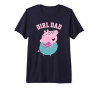 Mens Peppa Pig Daddy Pig Girl Dad Premium T-Shirt