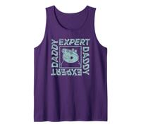 Mens Peppa Pig Father's Day Expert Daddy Vintage Faded Box Logo Tank Top